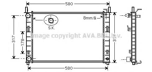 Радіатор охолодження двигуна FD2326 AVA