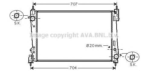 Радіатор основний AVA FTA2312 ціна, від 54.59 USD