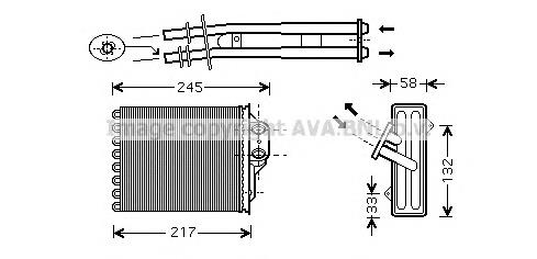Радіатор пічки (обігрівача) Magneti Marelli 350218491000 ціна, від 22.52 USD