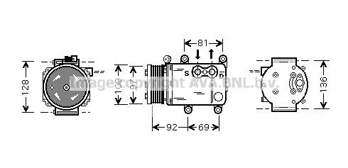 Компресор кондиціонера FDK419 AVA