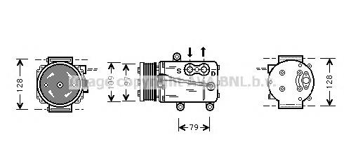 Компресор кондиціонера FDK340 AVA