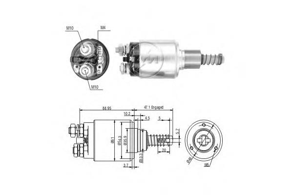 SS0095 AS/Auto Storm Тягове реле стартера