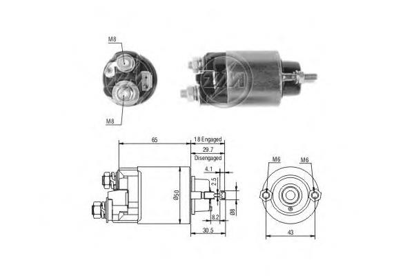 Купити SS6009 As-pl Втягуюче реле стартера