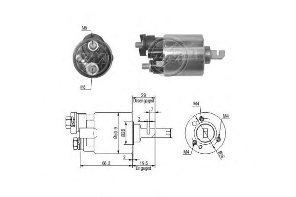 Контактор ERA ZM608 ціна, від 32.57 USD
