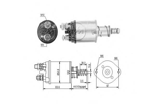 ZM615 ERA Тягове реле стартера
