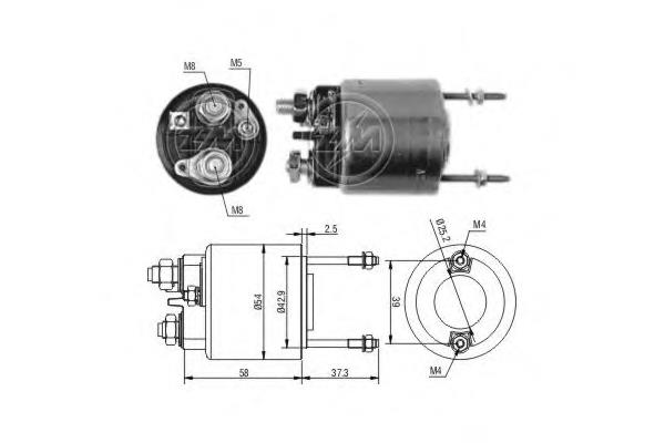 ZM596 ERA Тягове реле стартера