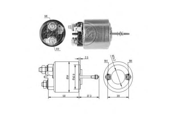 Втягуюче реле стартера SS3001 AS/Auto Storm