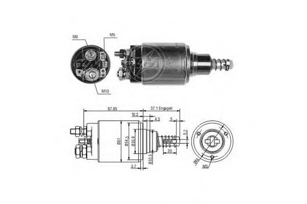 Втягуюче реле стартера 6060447 Ford