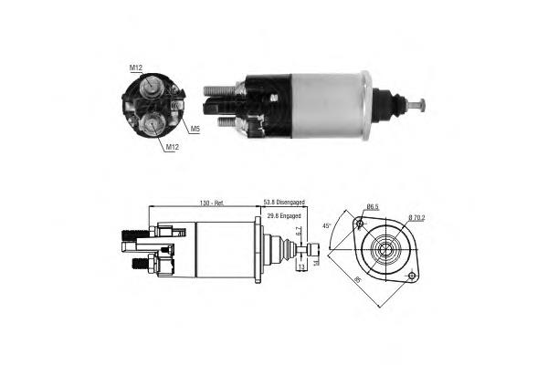 ZM840 ERA Тягове реле стартера