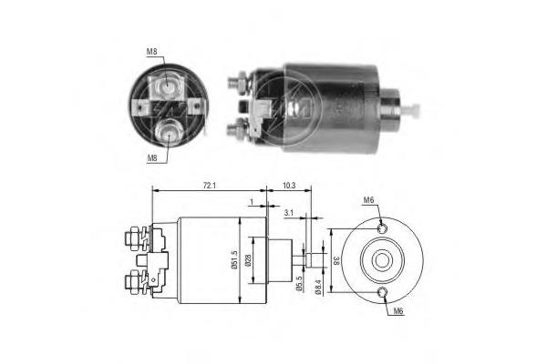 ZM790 ERA реле втягує стартера