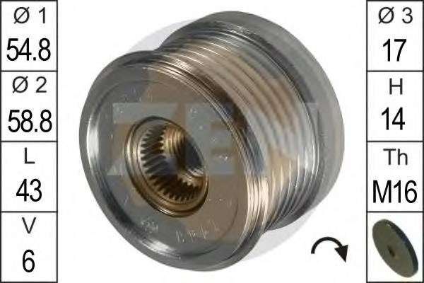 Купити ZN5423 ERA Шків генератора
