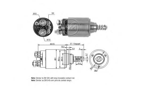 Бендикс стартера ZN1545 ERA