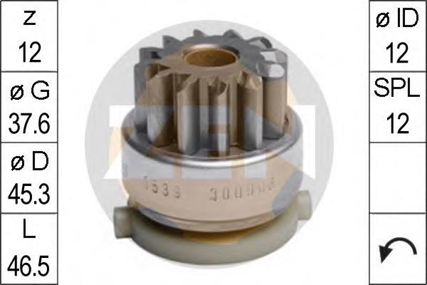 ZN1539 ERA Привід стартера бендикс