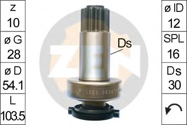 Купити ZN1655 ERA Бендикс стартера