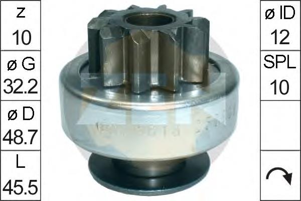 Купити ZN1618 ERA Бендикс стартера