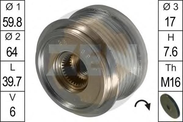 Інерційний шків ERA ZN5460 ціна, від 25.69 USD