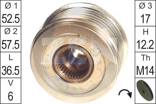 ZN5572 ERA Обгонна муфта генератора