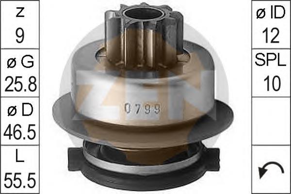Привід стартера ERA ZN0799