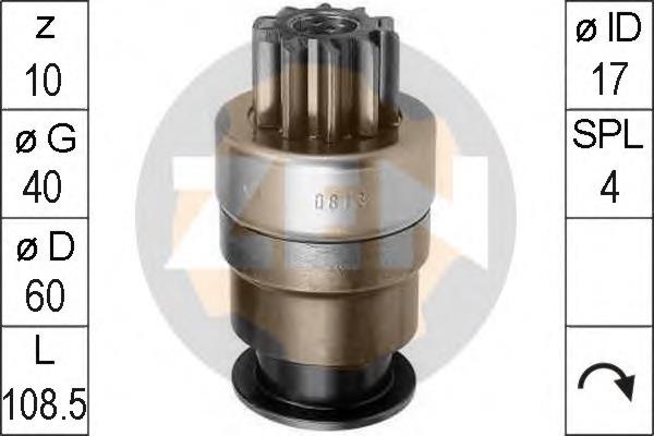 ZN0813 ERA Привід стартера бендикс