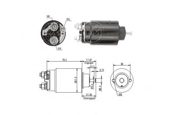 Втягуюче стартера ZM ZM2762