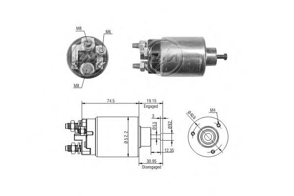 ZM2860 ZM Тягове реле стартера