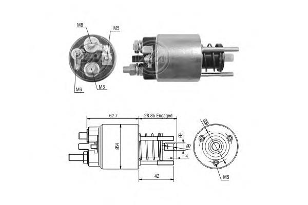 Купити 940113050556 Magneti Marelli Втягуюче реле стартера