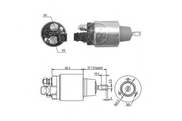 ZM3972 ERA Тягове реле стартера