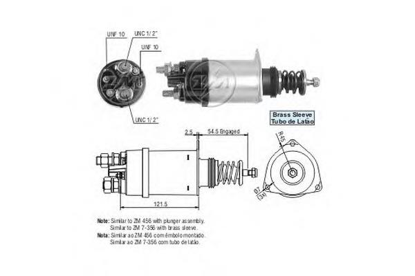 ZM356 ZM Тягове реле стартера