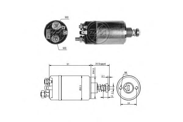 940113050093 Magneti Marelli Тягове реле стартера