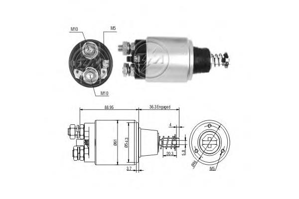 ZM550 ERA Тягове реле стартера