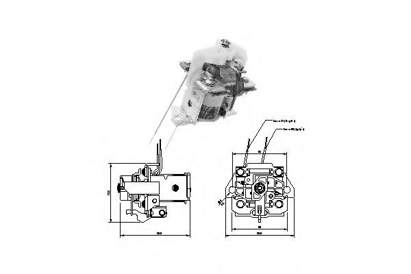 A0001523910 Mercedes Тягове реле стартера