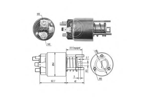 Реле втягуюче стартера 85541111 Honda