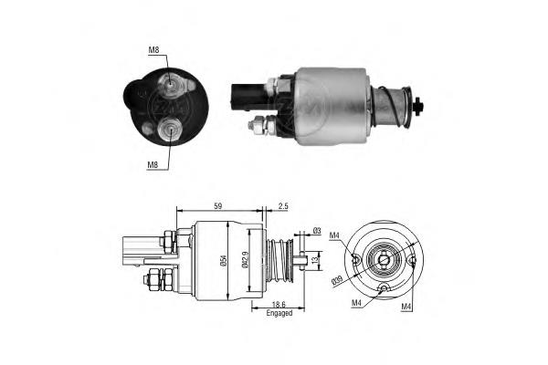 Втягуюче стартера ERA ZM1498