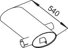 A0004910599 Mercedes Глушник, середня і задня частина