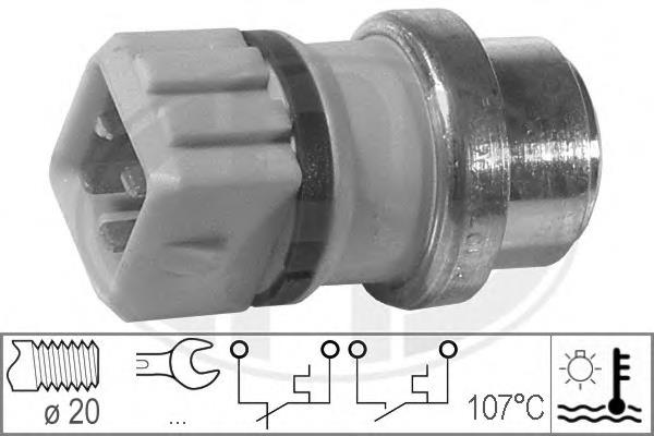 Термодатчик охолоджуючої рідини ERA 330288 ціна, від 7.17 USD