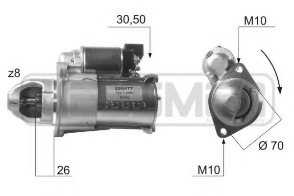 Стартер автомобільний VALEO 460409