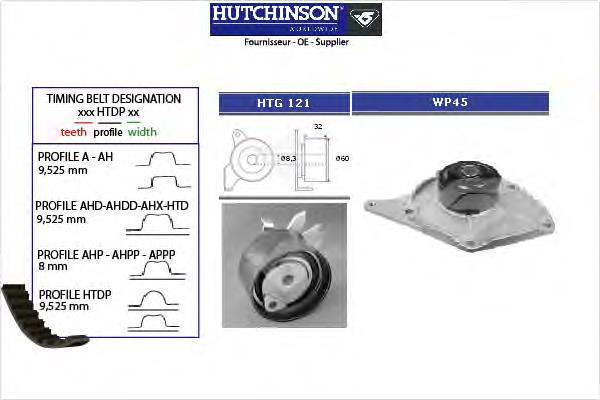 Купити KH101WP45 Hutchinson ГРМ ремень