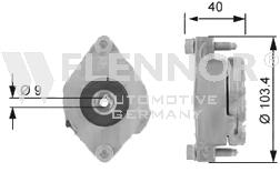 FA99010 Flennor натягувач приводного ременя