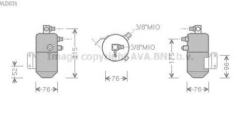 Ресивер-осушувач кондиціонера NRF 33098 ціна, від 35.17 USD