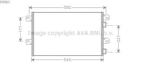 Радіатор кондиціонера IV5063 AVA