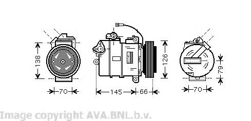 Компресор кондиціонера VWK261 AVA