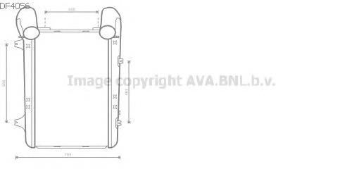 Радіатор интеркуллера DF4056 AVA