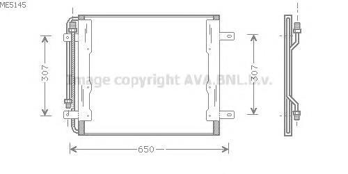 Радіатор кондиціонера ME5145 AVA