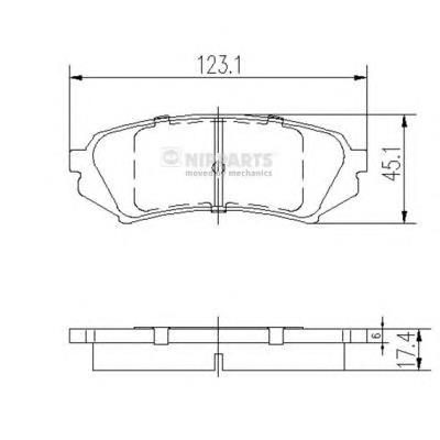 Купити J3612022 Nipparts Задні колодки