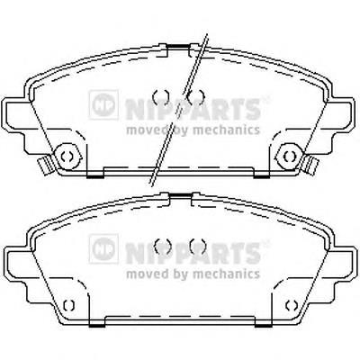 Колодки гальмівні передні, дискові J3604048 Nipparts