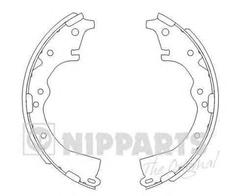 Колодки гальмові задні, барабанні Nipparts J3502022 ціна, від 19.95 USD