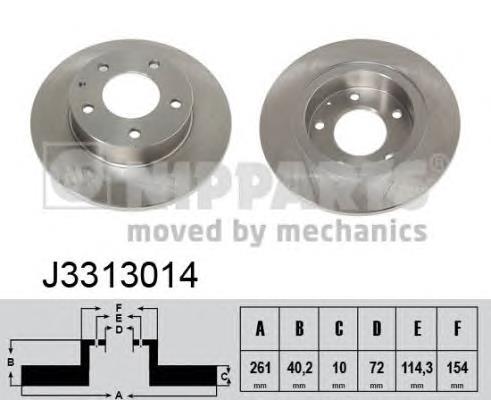 Задні дискові гальма Nipparts J3313014 ціна, від 22.24 USD