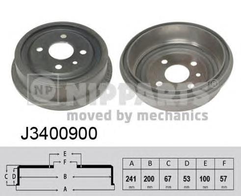 Барабан гальмівний задній Nipparts J3400900