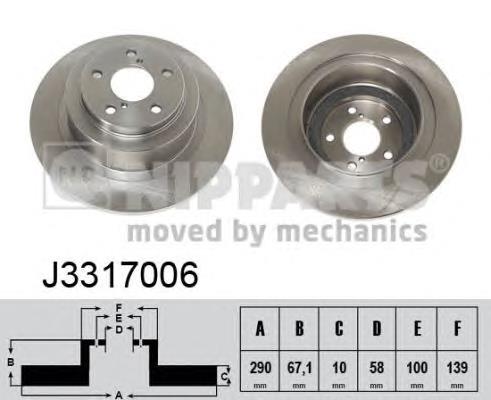 J3317006 Nipparts Дискові гальма