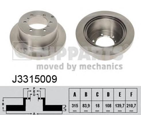 J3315009 Nipparts Дискові гальма